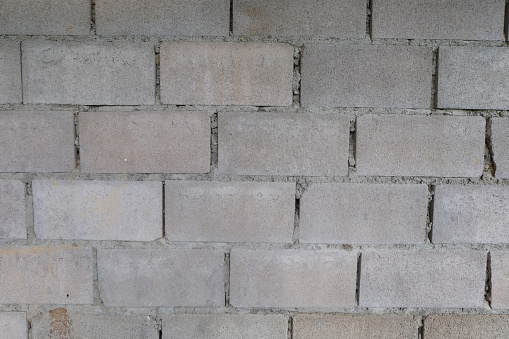 Concrete Block Wall Background Stock Photo - Download Image Now