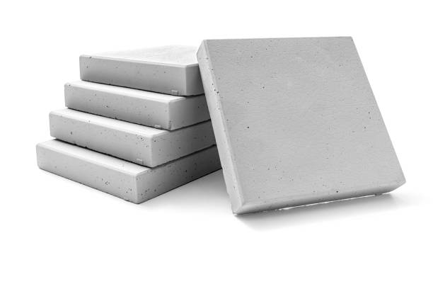 Concrete paving slab stock photo