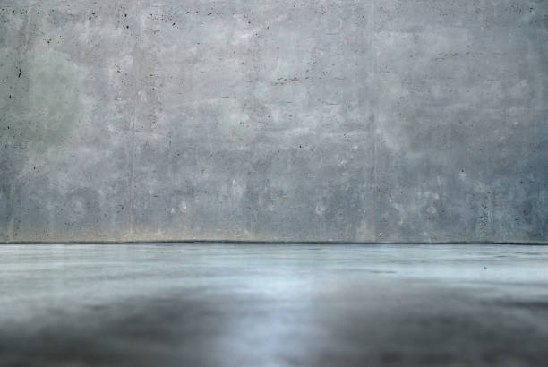 mur en béton et plancher – intérieur - mur beton photos et images de collection