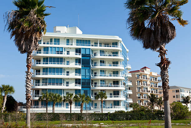 Condominiums in  Florida stock photo