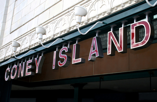 Coney Island Historic Seaside Town Brooklyn New York Stock ...