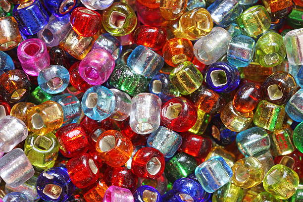 "Confetti" beads. stock photo