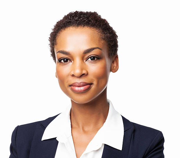 Confident African American Female Executive - Isolated stock photo