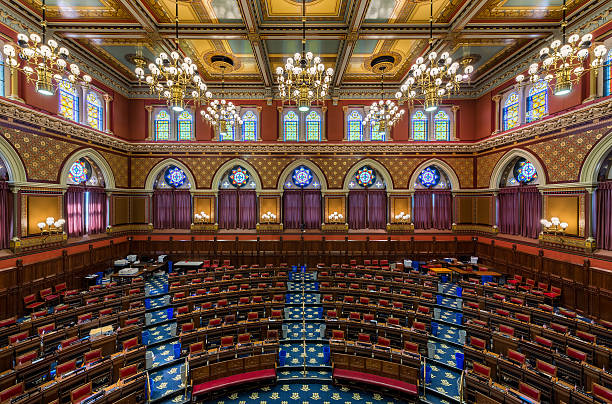 Connecticut House Chamber stock photo