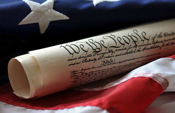 US Constitution - We The People stock photo