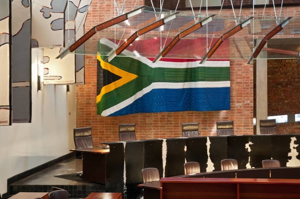 Constitutional Court of South Africa in Johannesburg. stock photo