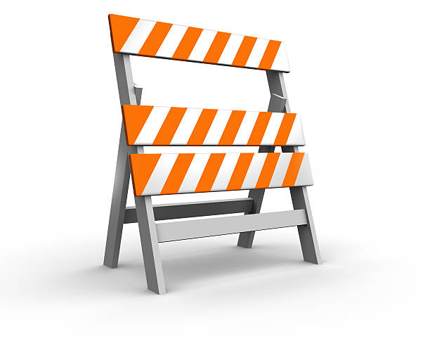 construction barrier  construction barrier stock pictures, royalty-free photos & images