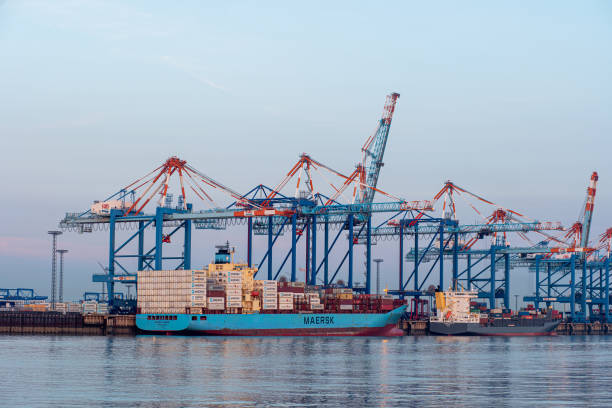 EUROGATE Container Terminal Bremerhaven stock photo