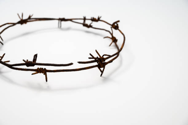 Contemporary Crown of Thorns or Good Friday concept  good friday stock pictures, royalty-free photos & images
