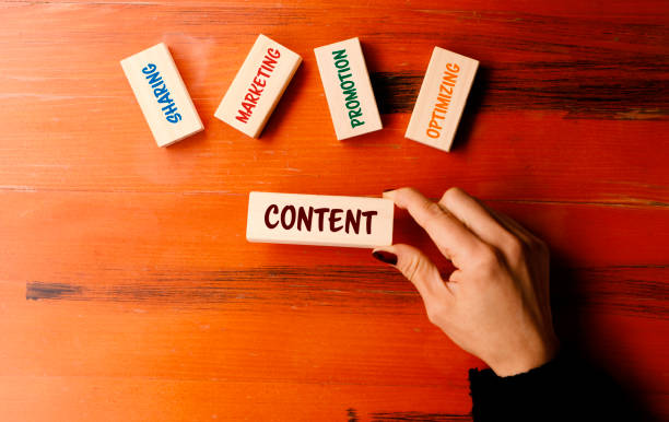 content concept - content marketing stockfoto's en -beelden