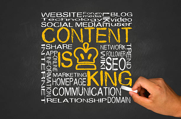 content is king stock photo