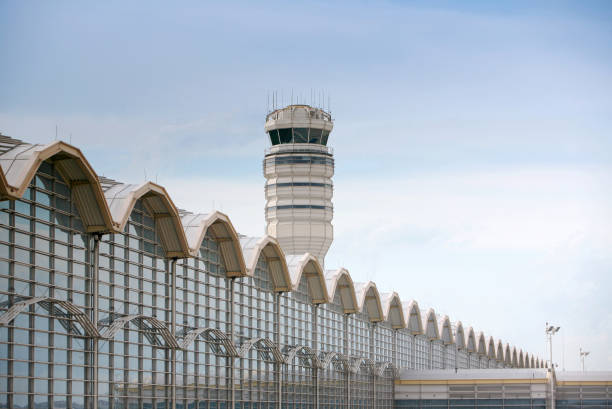 Control Tower at Airport stock photo