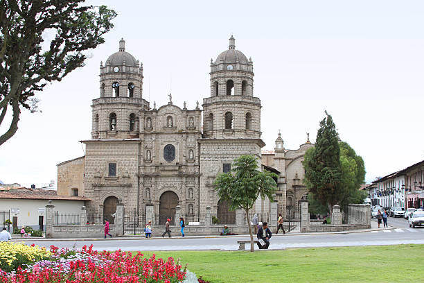 Convent of San Francisco, Cajamarca, Peru stock photo
