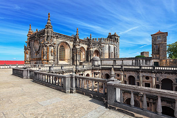 Convent of the Order of Christ (Convento de Cristo), Tomar, Portugal stock photo