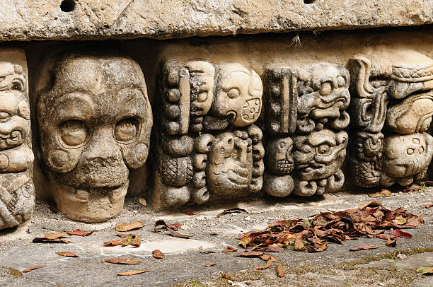 Copan Mayan ruins in Honduras stock photo