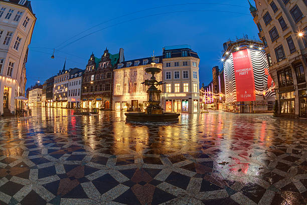 Copenhagen at Christmas stock photo