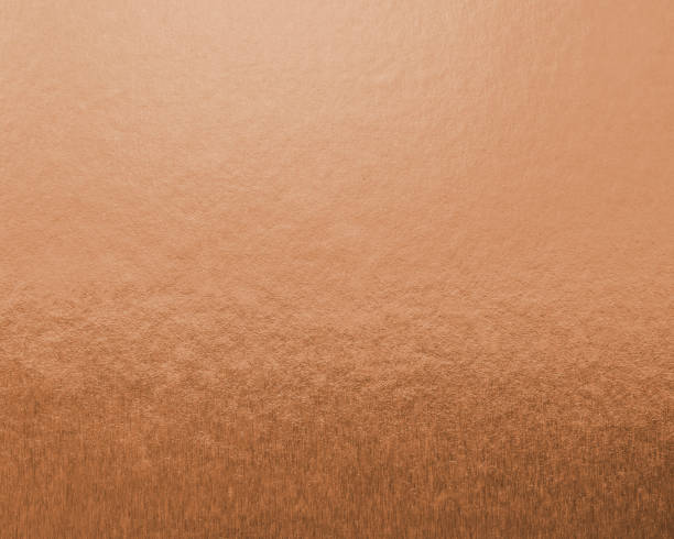 envoltura de hoja de cobre brillante fondo de textura de papel de elemento de decoración de papel de pared - copper texture fotografías e imágenes de stock