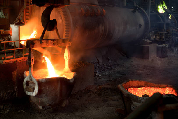 Copper Smelter stock photo
