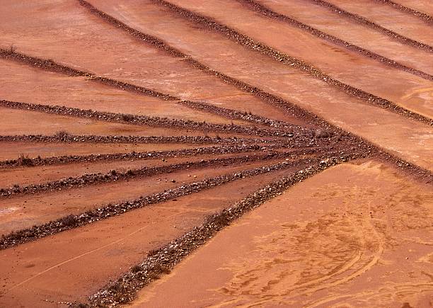 Copper Tailings, Clarkdale, Arizona stock photo