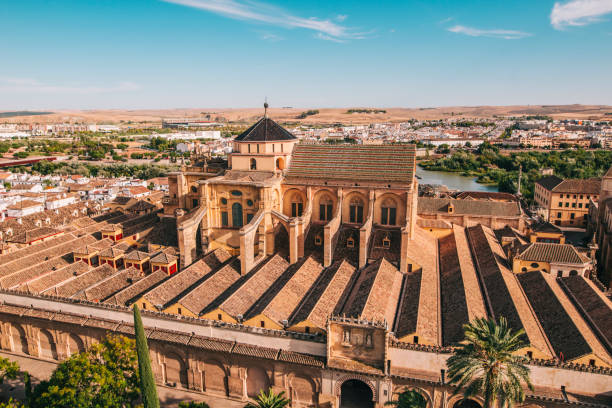 Cordoba Mosque, Spain The Mosque of Cordoba, Spain, as seen from above. cordoba mosque stock pictures, royalty-free photos & images