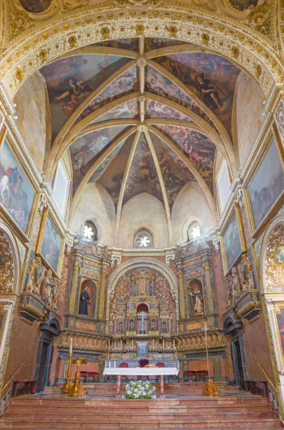 科爾多瓦 - 聖奧古斯丁教堂的長老會， 從 17 號開始， 天花板上有天使的壁畫。分。克裡斯托瓦爾· 維拉和胡安 · 路易士 · 讚布拉諾。 - luis lorenzo 個照片及圖片檔