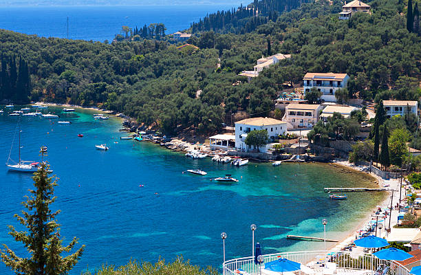 Corfu island in Greece stock photo
