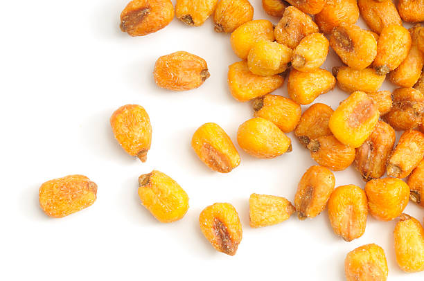 Corn nuts scattered stock photo