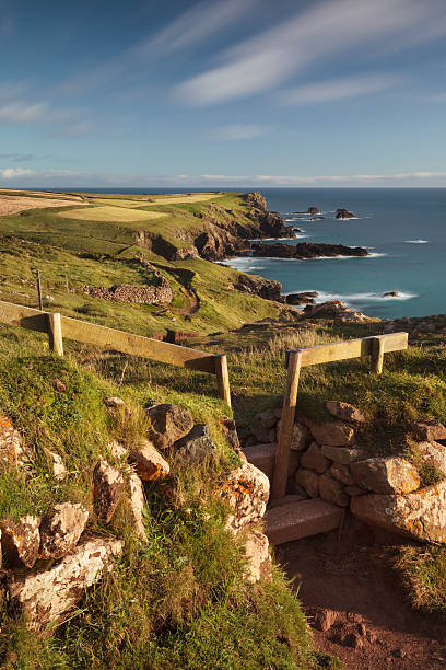 Cornish Coast Path stock photo