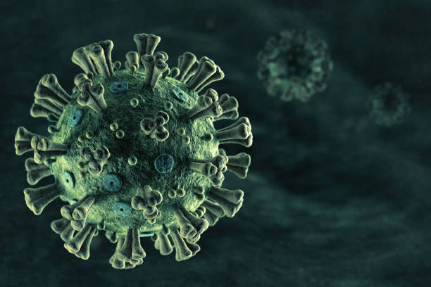 Coronavirus 2019-nCoV with Copy Space stock photo