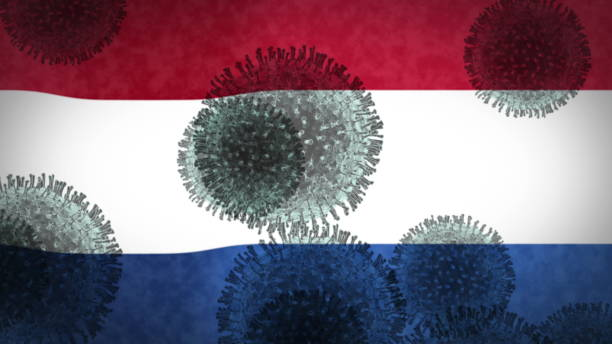 coronavirus infecteert nederland, een epidemie die ongecontroleerd explodeert - coronatest netherlands stockfoto's en -beelden
