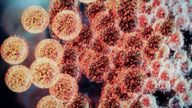 Coronavirus mutation stock photo