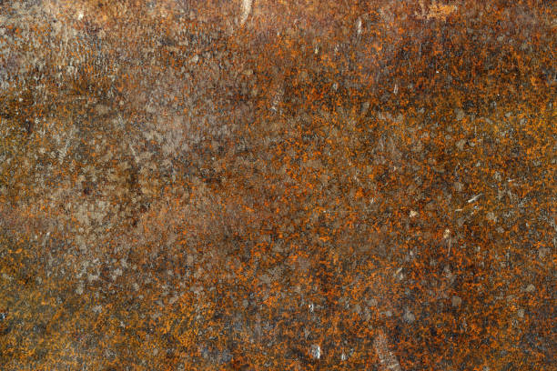 Corrosion, corroded, aged, marked, rough grunge background texture stock photo