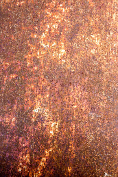 Corrosive surface of an old metal surface stock photo