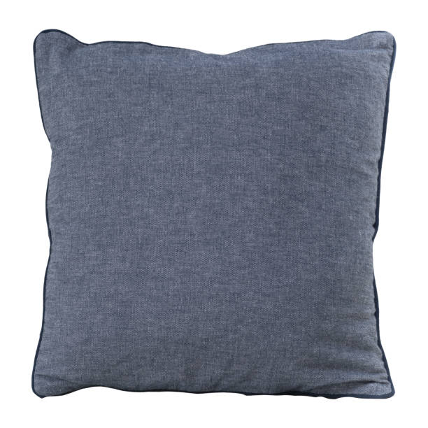 cotton backrest pillow isolated stock photo