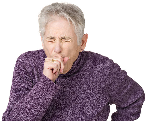 Image result for old woman coughing