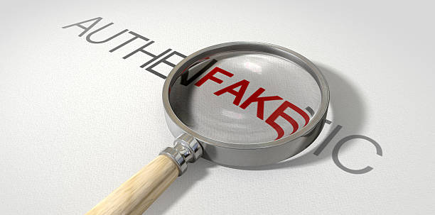 falsificar auténtica aumento - falso fotografías e imágenes de stock