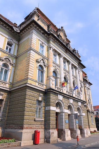 Oradea, Romania - Palace of Justice courthouse. Bihor County Court House.
