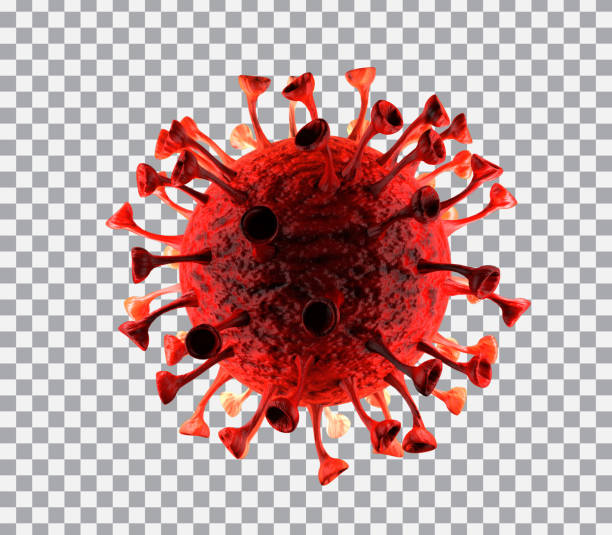 covid-19 - coronavirus isoliert mit clipping-pfad, 3d-rendering - coronavirus mutation stock-fotos und bilder