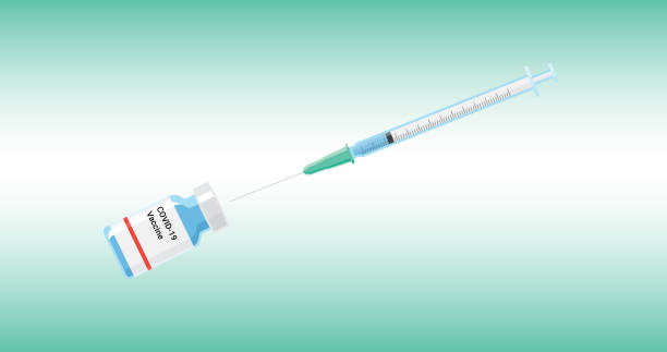 covid-19 vaccine graphic illustration stock photo