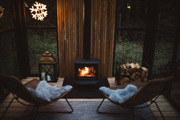 Cozy place for rest stock photo