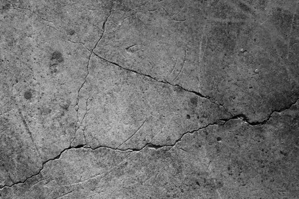 콘크리트 질감 표면 배경 균열. - 시멘트 뉴스 사진 이미지