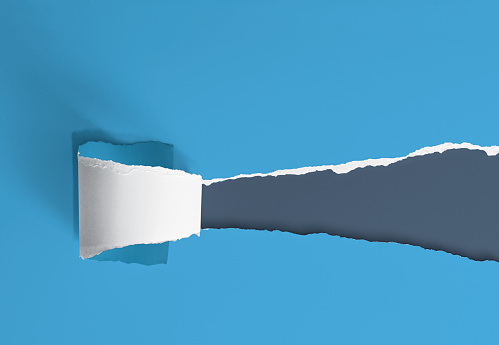 to rip a colored paper