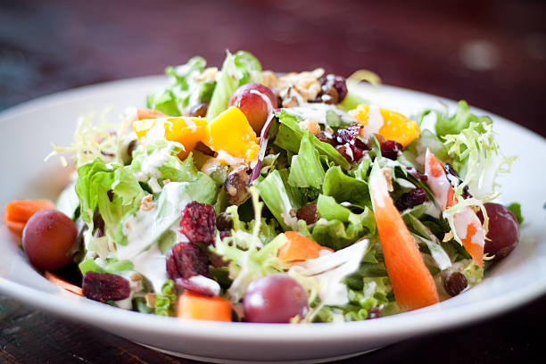Cranberry Waldorf Salad stock photo