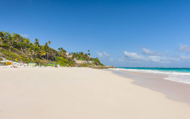 Crane Beach in Barbados stock photo