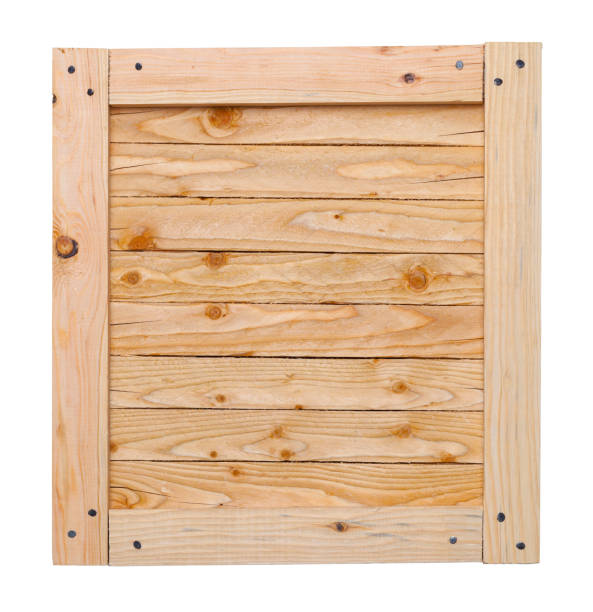 Crate Top Wood Create Top Isolated on a White Background. crate stock pictures, royalty-free photos & images