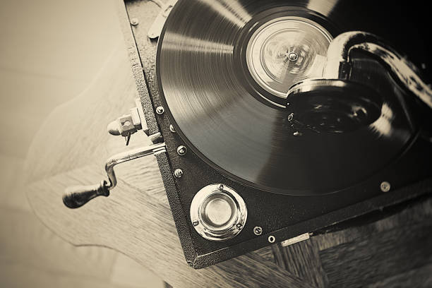A crazy sound - I love it!!! Gramophone, Analog, Music, Art, Close-up, deck photos stock pictures, royalty-free photos & images