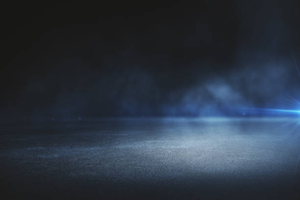 Creative outdoor background Creative blurry outdoor asphalt background with mist night stock pictures, royalty-free photos & images