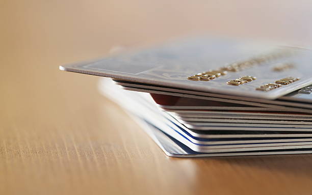 credit card of bank stock photo