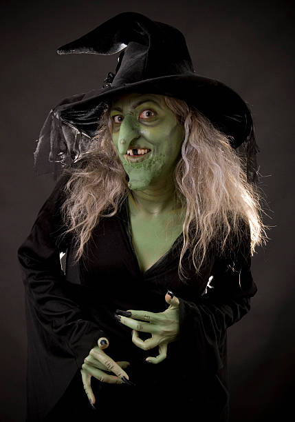 Creepy Witch stock photo