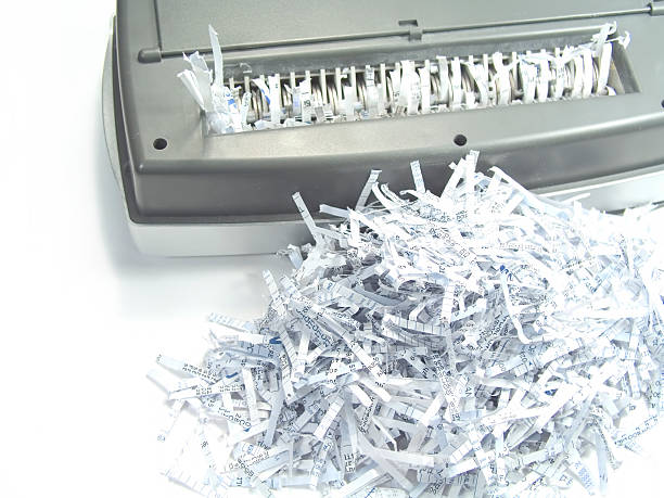 Cross-cut Paper Shredder stock photo